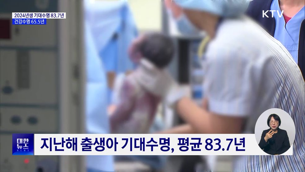 지난해 출생아 기대수명 83.7년···역대 최고