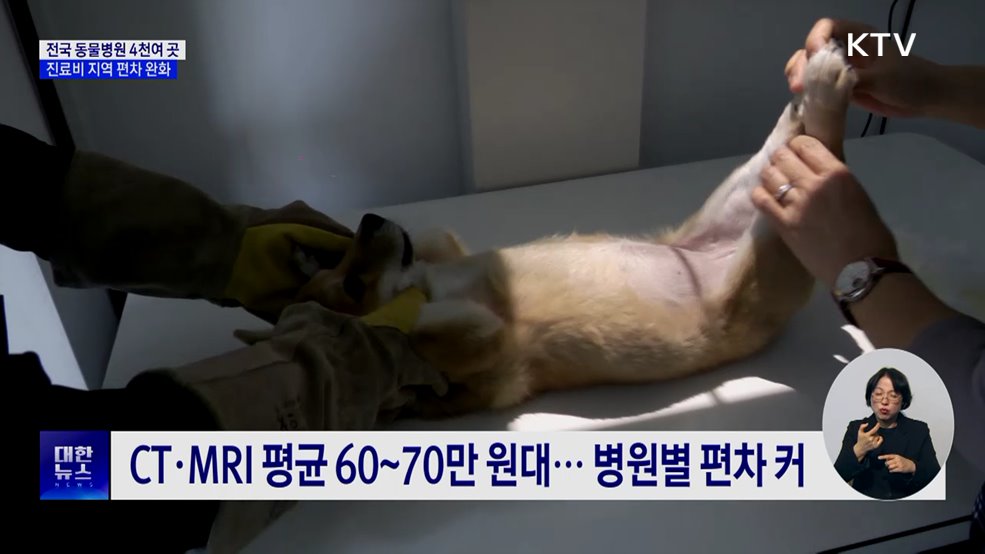 동물병원 진료비 현황 공개···지역 편차 완화