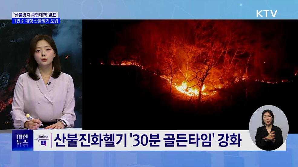 1만ℓ 대형 산불헬기 도입···산림청 '산불방지 종합대책' 발표 [뉴스의 맥]