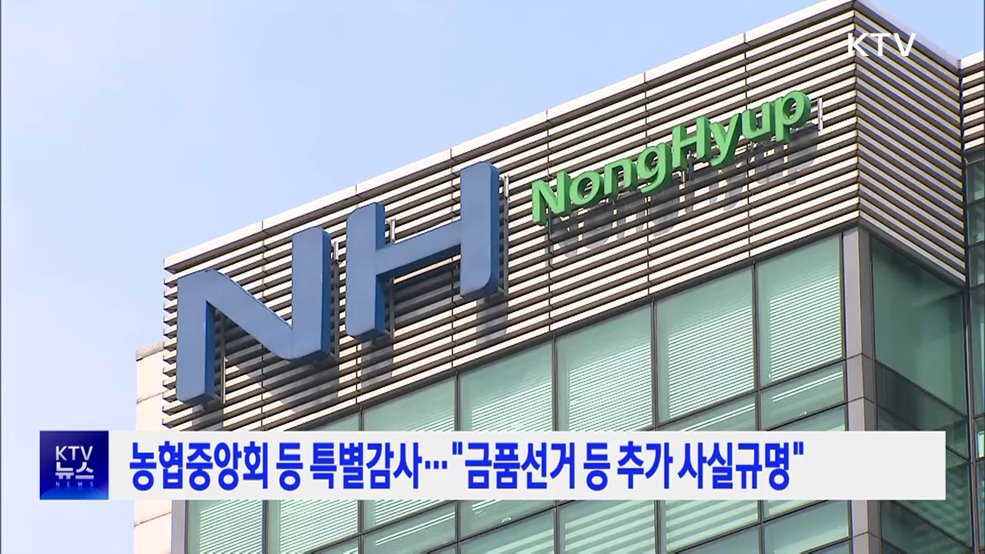 농협중앙회 등 특별감사···"금품선거 등 추가 사실규명"