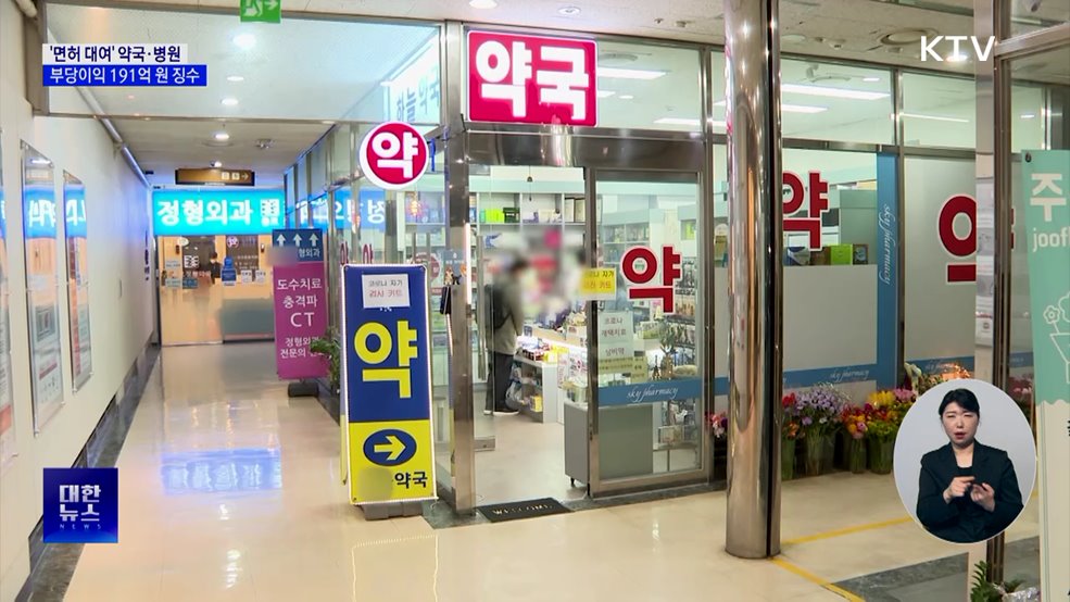 '면허 대여' 약국·병원 191억 회수···건보 추적에 적발