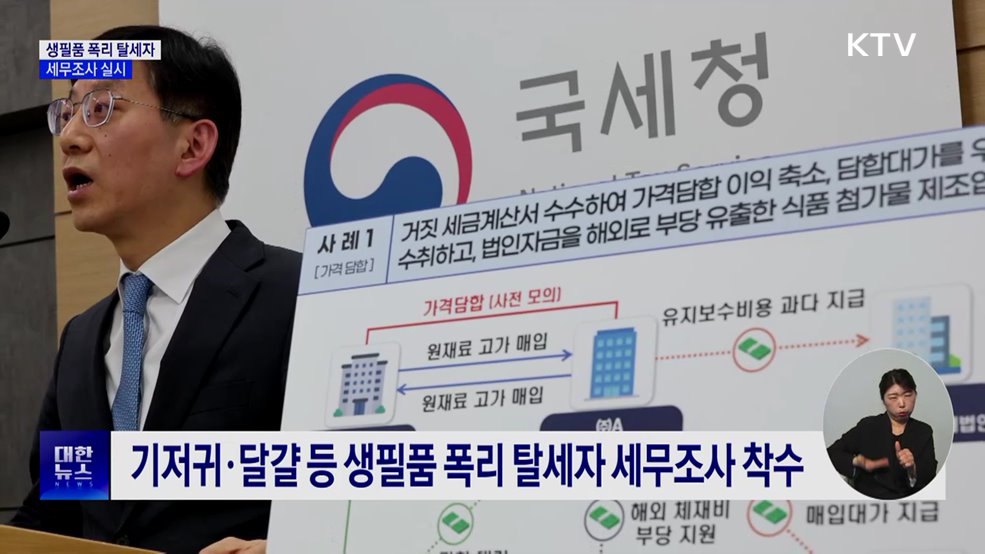 생필품 폭리·탈세 기업 17곳···"고강도 세무조사"