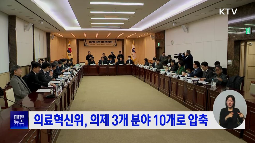 의료혁신위, 의제 3개 분야 10개로 압축