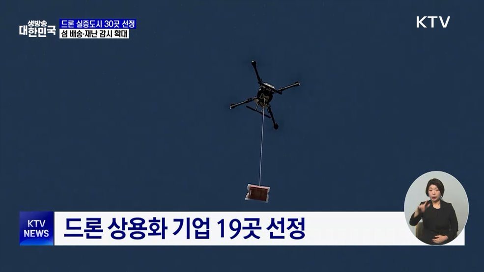 드론 실증도시 30곳 선정···섬 배송·재난 감시 확대