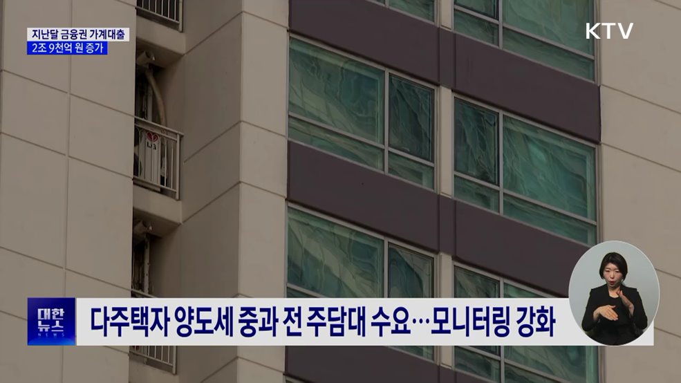 지난달 가계 빚 2조 9천억 원↑···'풍선 효과' 뚜렷