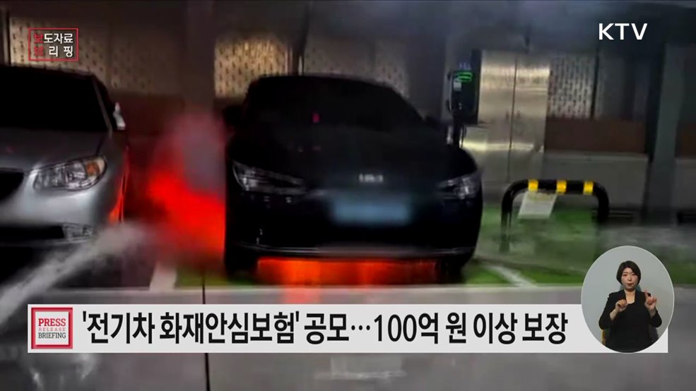 전기차 화재 피해 공백 메운다···'전기차 화재안심보험' 공모
