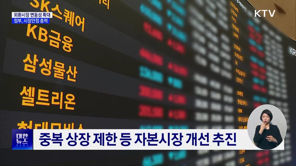 환율 1천500원 돌파···정부 "시장 안정 총력 대응"