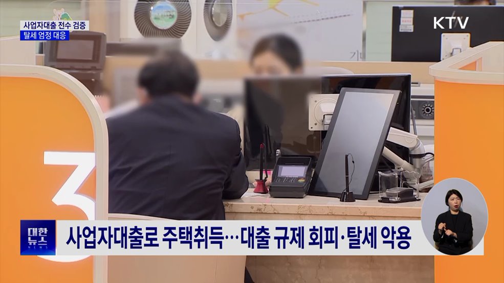 국세청, '사업자 대출로 집 구입' 전수 검증