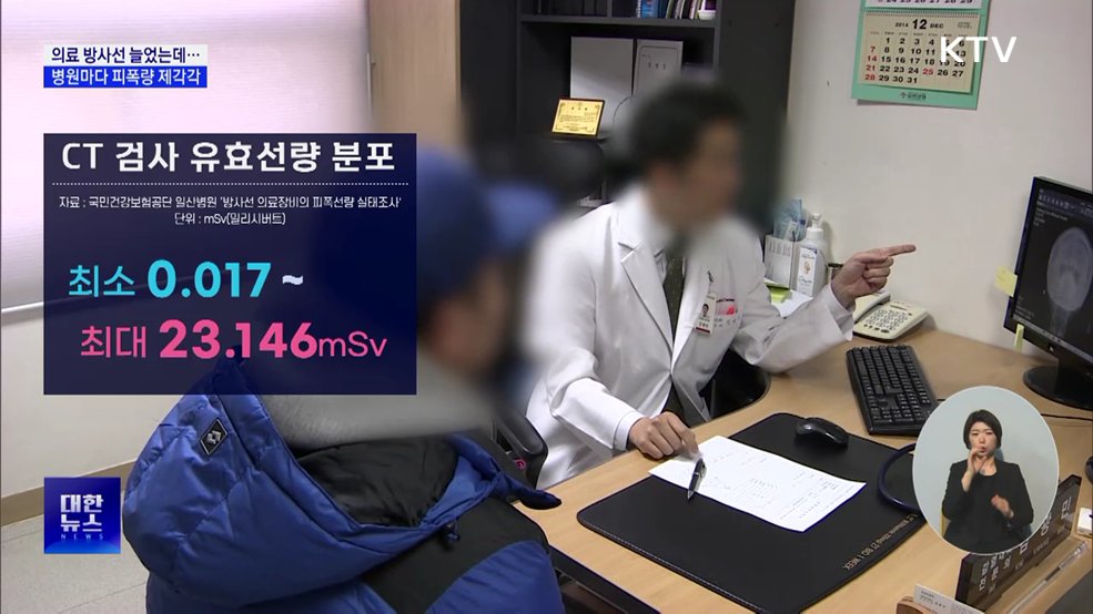 의료 방사선 늘었는데···병원마다 피폭량 제각각