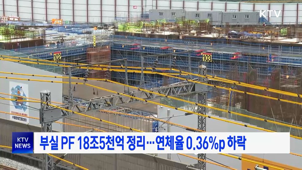 부실 PF 18조5천억 정리···연체율 0.36%p 하락