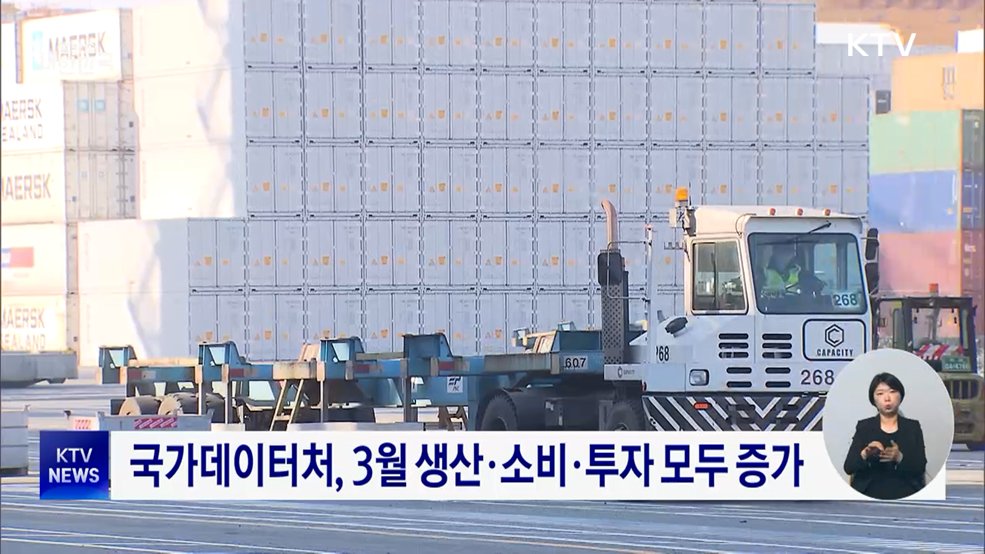 3월 생산·소비·투자 '트리플 증가'···6개월만
