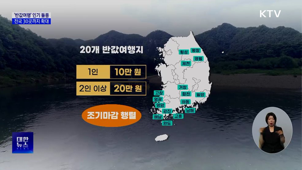 '반값여행' 인기 돌풍···전국 30곳까지 확대