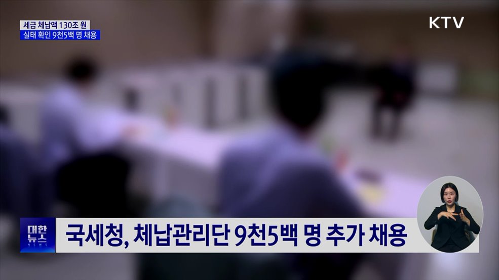130조 원 체납 실태 확인···9천5백 명 추가 채용