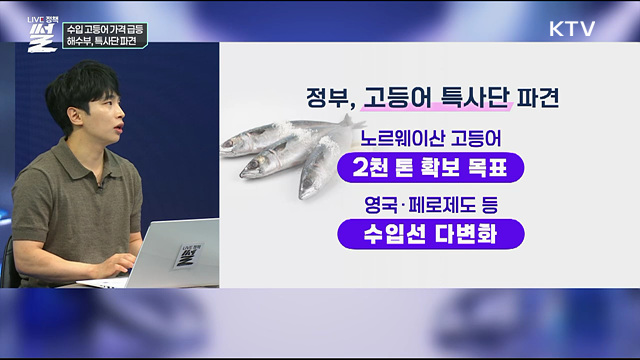 수입 고등어 가격 급등···해수부, 특사단 파견