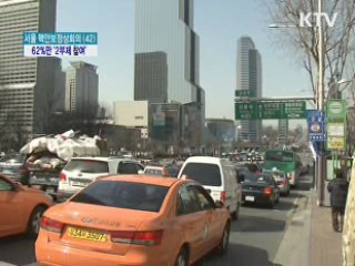 승용차 2부제 참여 의향, 62%에 그쳐