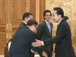 이 대통령, 콜롬비아 외교장관 접견