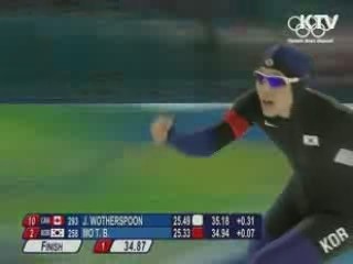 이 대통령, 모태범 선수에 격려 전화