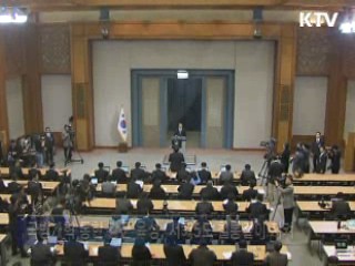 이 대통령 "北 도발시 응분 대가…힘 모아달라"