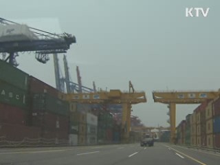 지난달 경상수지 6억4천만달러 흑자 전환