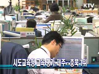 시도교육청 교육 평가, 제주·충북 1위