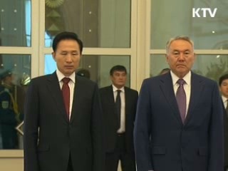 한-카자흐 정상, 전방위 협력체제 구축