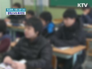 중학교 94% 복수담임제 운영