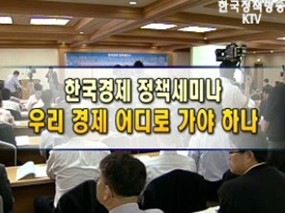 한국 경제 정책세미나, 우리 경제 어디로 가야 하나