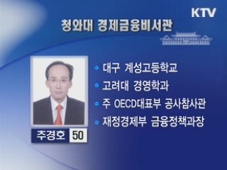 청와대 경제금융비서관에 추경호 내정