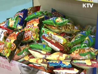 햄버거, 초콜릿에 적색신호 부착