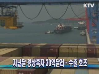 지난달 경상흑자 30억달러…수출 호조