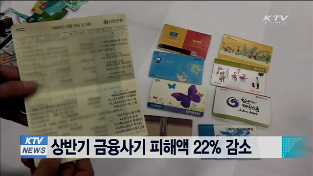 상반기 금융사기 피해액 22% 감소