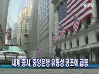 세계 증시, 중앙은행 유동성 공조에 급등