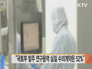 "국토부 발주 연구용역 수의계약 비중은 52%" [정책 다시보기]