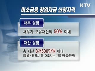 미소금융 신청 '이건 알아두세요'