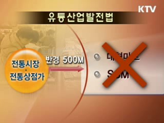 SSM 무한팽창 제동, 중소상인 보호