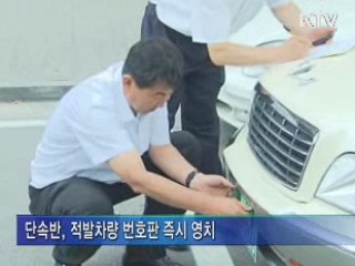 자동차세 체납차량 번호판 일제 영치