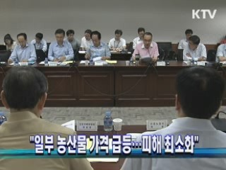 "일부 농산물 가격 급등…피해 최소화"