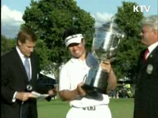 이 대통령, PGA 우승 양용은 선수 격려