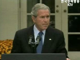 부시 대통령, 한·일 등 핵무기 개발 반대