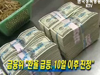 금융위 ‘환율 급등, 10일 이후 진정’