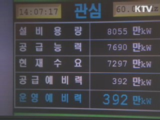 늦더위 속 전력수급 경보 '관심' 발령