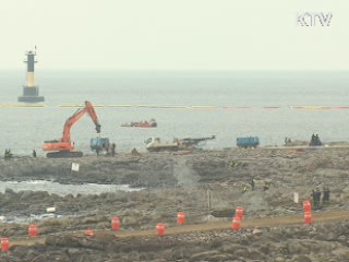 제주 구럼비 너럭바위 어제 전격 발파