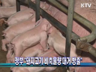 정부 "돼지고기 비축물량 대거 방출"