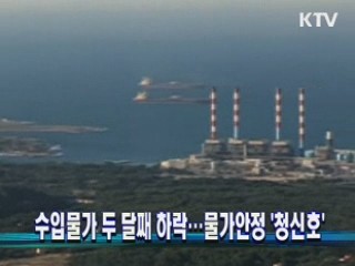 수입물가 두 달째 하락…물가안정 '청신호'