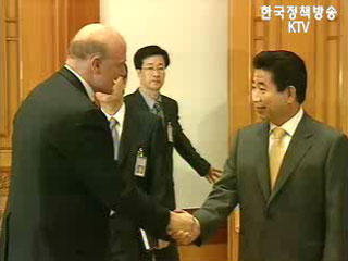 노무현 대통령, 스티브 발머 마이크로소프트 사장 접견