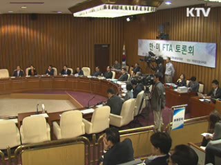 한미FTA 비준 동의안 상정···여야 대치 격화