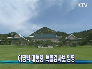 이명박 대통령, 특별검사보 임명