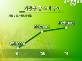 쌀의 비상, 가공식품 