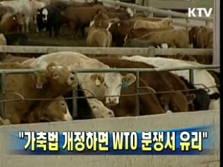 "가축법 개정하면 WTO 분쟁서 유리"