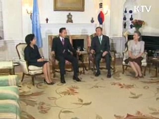 이 대통령, 뉴욕 도착…본격 일정 시작